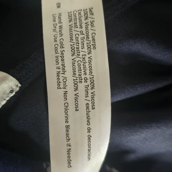 Band of Gypsies Navy Printed Camisole Embroidered Festival Dress Boho Small - Picture 4 of 5